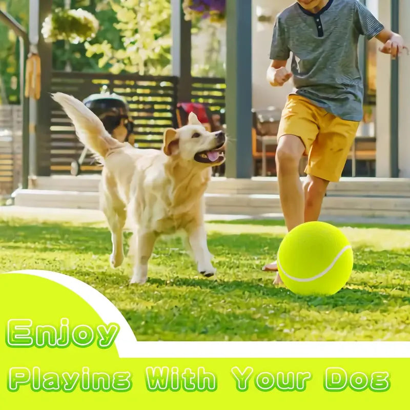 Enhance Your Bond with Fido: 1Pc Pet Tennis Ball - a 24Cm/9.5In Dog Tennis Ball Thrower for Engaging Training and Interactive Dog Playtime