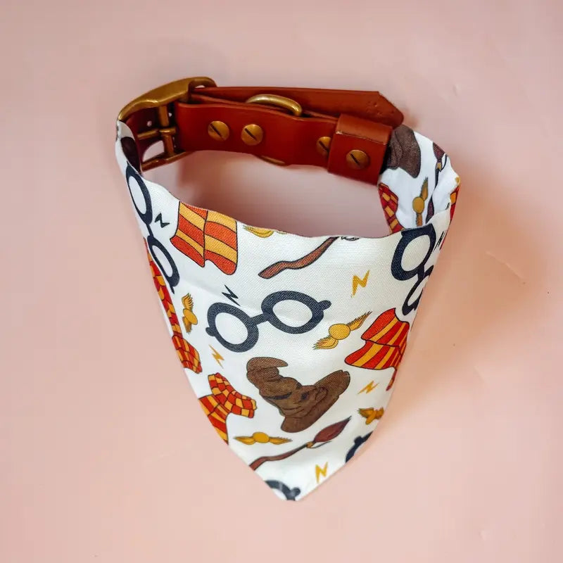 Harry Potter Wizard over the Collar Dog Bandana/ Dog Gift/ Pet Bandana/ Cat Bandana/ Pet Gift