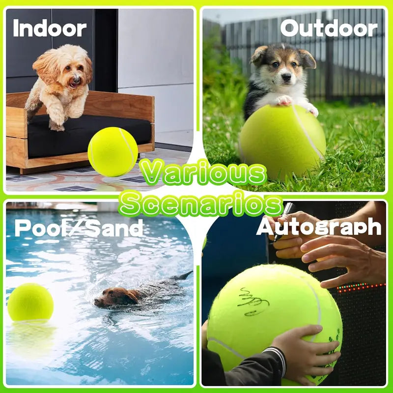 Enhance Your Bond with Fido: 1Pc Pet Tennis Ball - a 24Cm/9.5In Dog Tennis Ball Thrower for Engaging Training and Interactive Dog Playtime