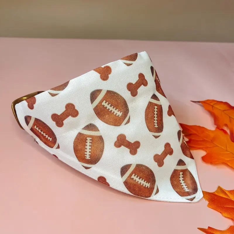 Football Superbowl Sports Dog Bandana / Dog Costume / over the Collar/ Dog Gift / Dog Mom / Custom / Gift for Pets