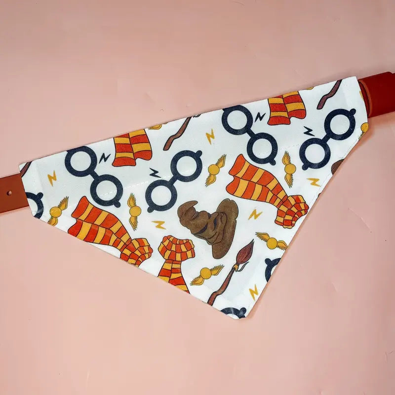 Harry Potter Wizard over the Collar Dog Bandana/ Dog Gift/ Pet Bandana/ Cat Bandana/ Pet Gift