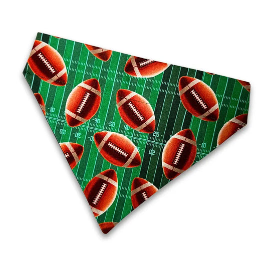 Wishful Wags Football Slip on Dog Bandana - Cute Dog Accessories