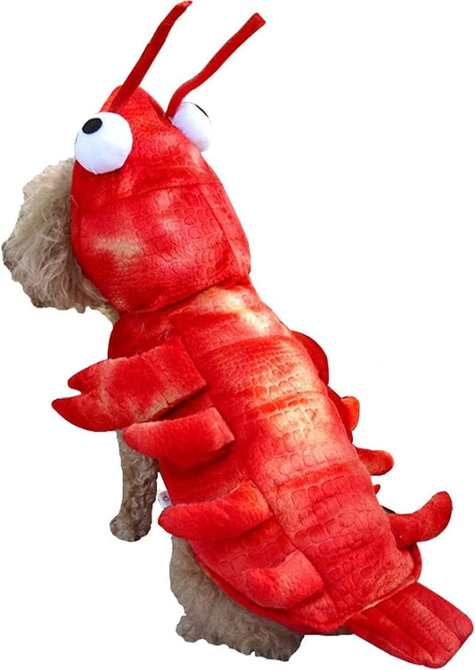 Dog Lobster Costume Pet Halloween Christmas Cosplay Costumes Funny Puppy Cat Winter Coat Hoodie Outfits Sweater Clothes