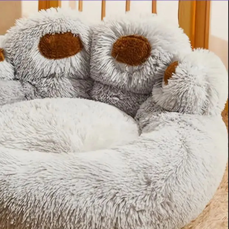 Cozy and Comfy Pet Dog Bed - All Seasons Paw Shape Warm Dog Bed Cushion for Your Furry Friend!