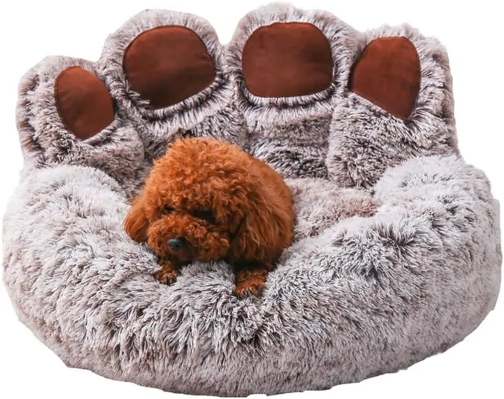 Cozy and Comfy Pet Dog Bed - All Seasons Paw Shape Warm Dog Bed Cushion for Your Furry Friend!