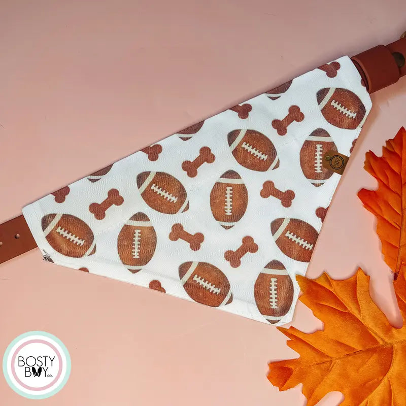 Football Superbowl Sports Dog Bandana / Dog Costume / over the Collar/ Dog Gift / Dog Mom / Custom / Gift for Pets